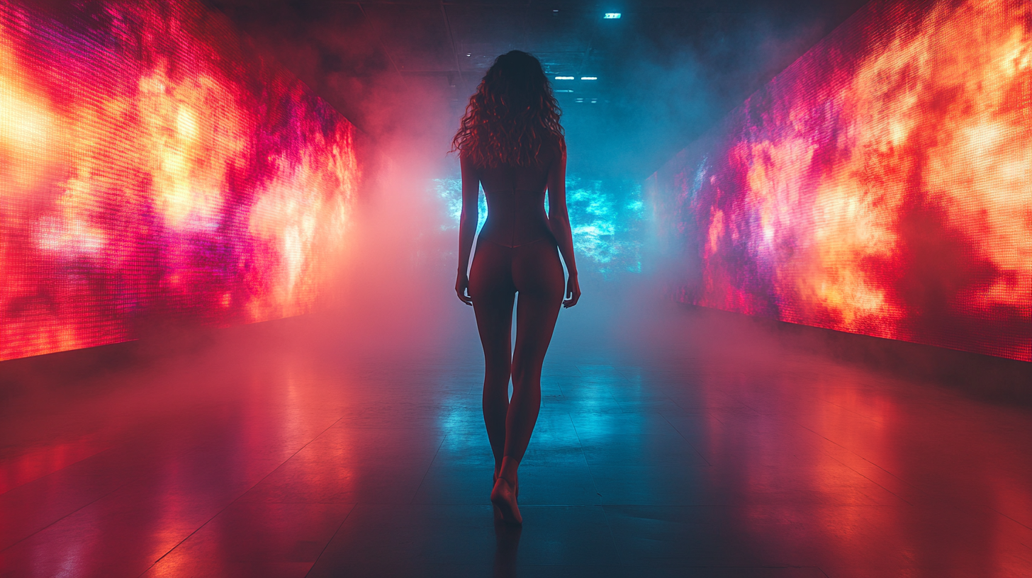 Elegant behind-the-scenes glimpse of a dance video editing session, showcasing creative workflow and modern aesthetics